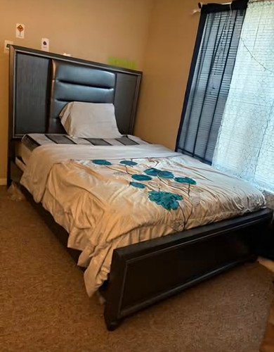 Piece dark wood - bedroom, set